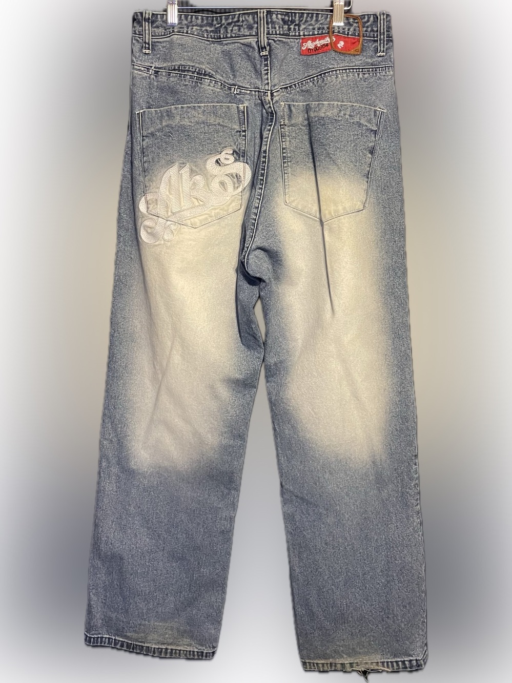 Akademiks Denim Jeans Sz 36 Blue Hip Hop Y2K Streetwear